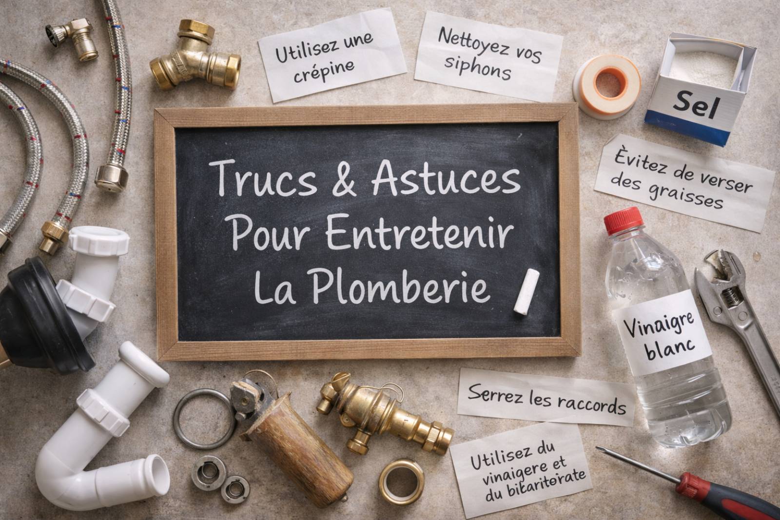 Truc et astuces pour entretenir sa plomberie