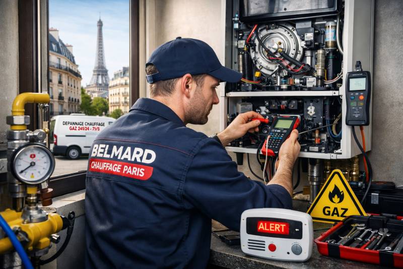 Dépannage d'une chaudière en urgence dans le 75