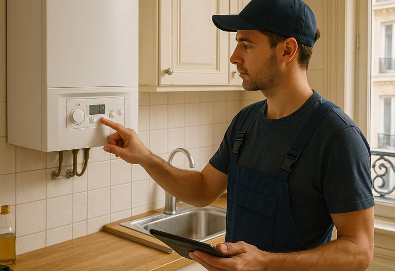 Contrat d'entretien pour une chaudière gaz à Paris