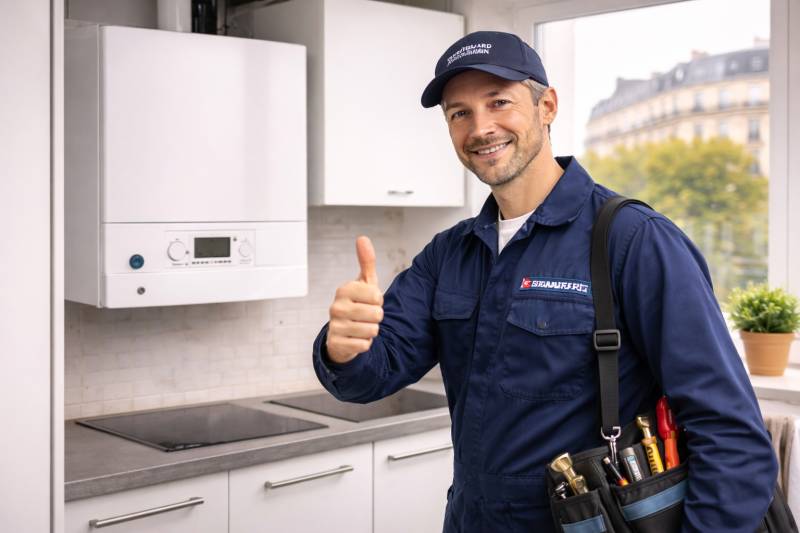 Intervention pour vérifier une chaudière à gaz à Paris