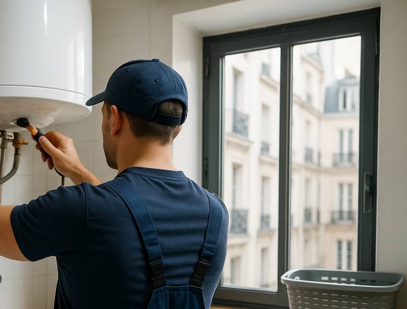 Réparation d'un ballon d'eau chaude à Paris 7