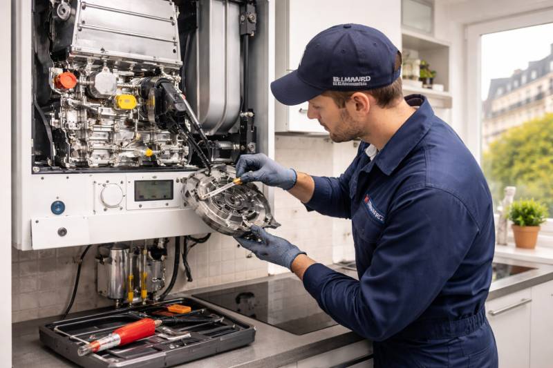 Maintenance d'une chaudière gaz dans le 75009