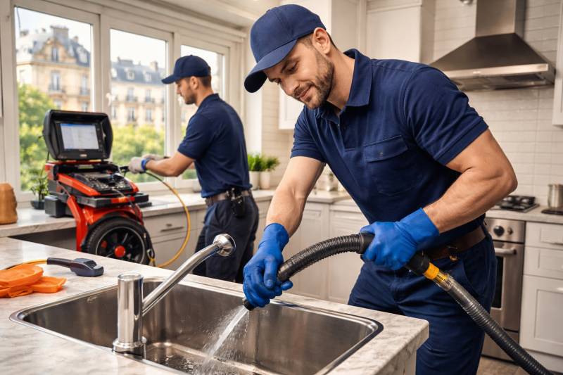 Débouchage d'un évier à Paris 75001