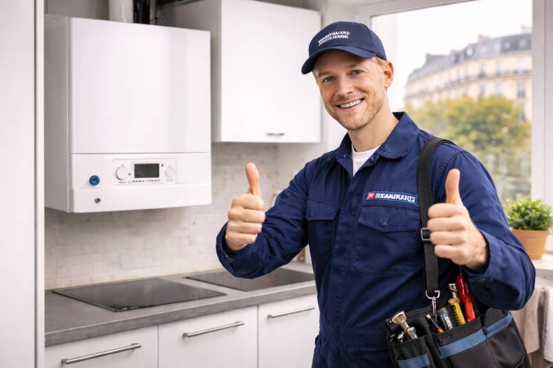 Installation d'une chaudière gaz dans un appartement à Paris 9