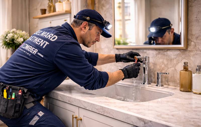 Réparation suite fuite de mitigeur Paris 16e