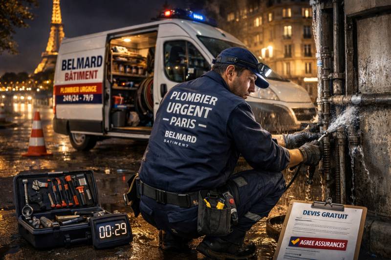 Intervention d'un plombier 24h/24 et 7J/7