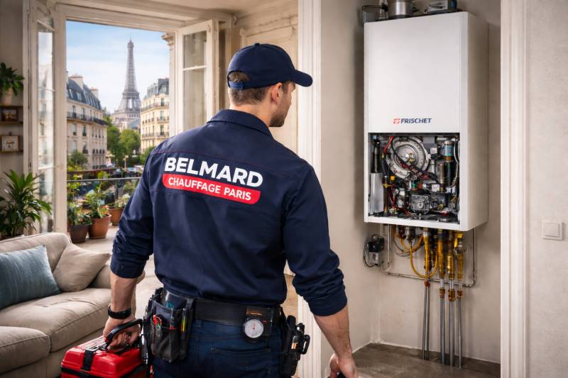 Réparation d'une chaudière gaz Frisquet à Paris